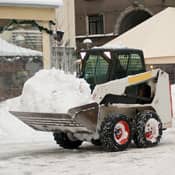 Snow removal bulldozer